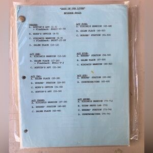 Blue Script Pages — 'Days of Our Lives' Episode Script #8425